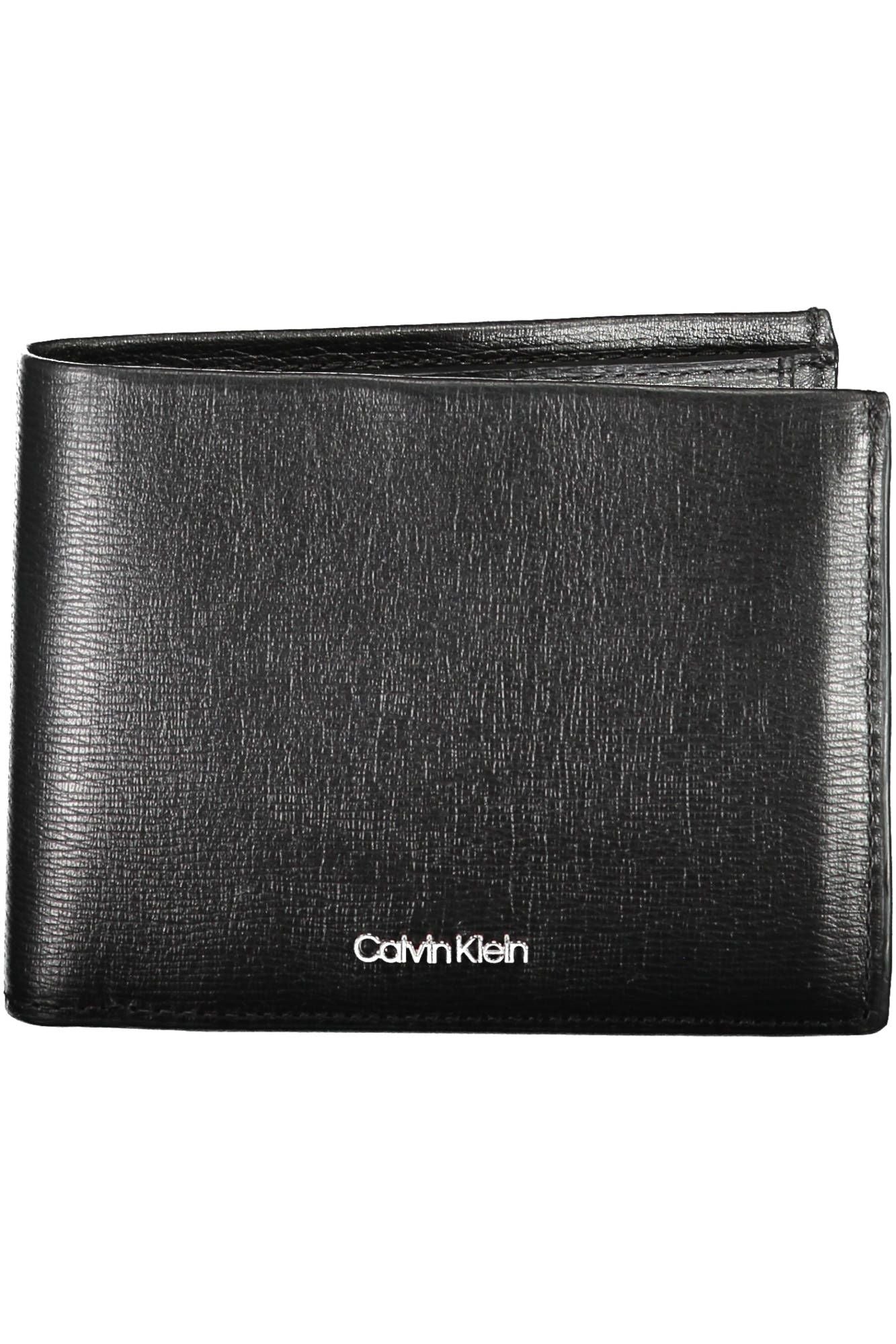 Cartera de cuero negra para hombre de Calvin Klein