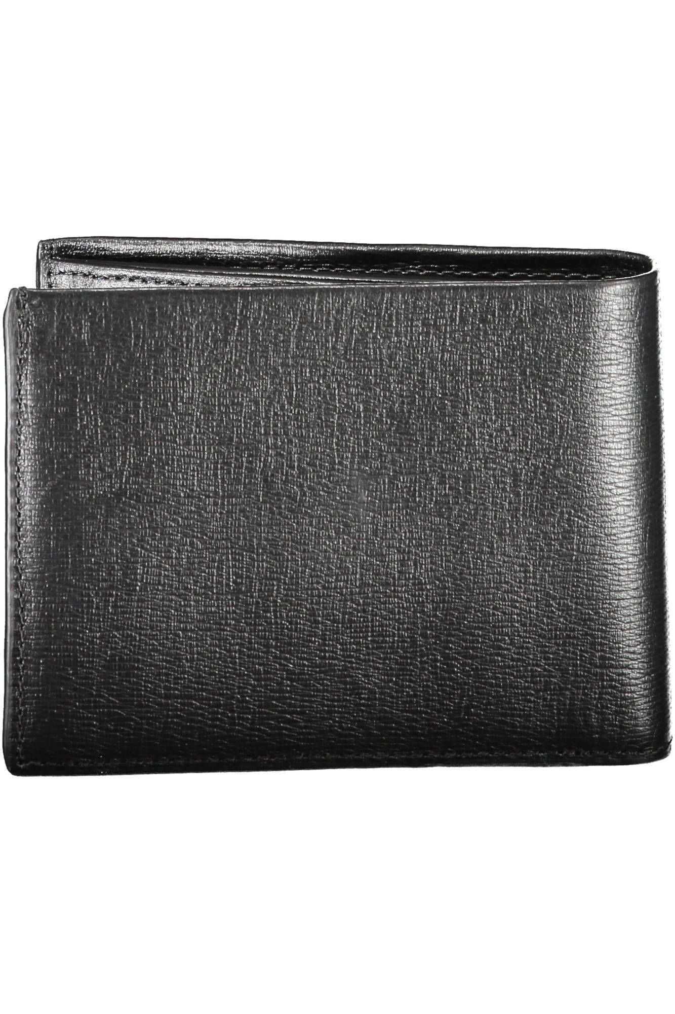 Cartera de cuero negra para hombre de Calvin Klein