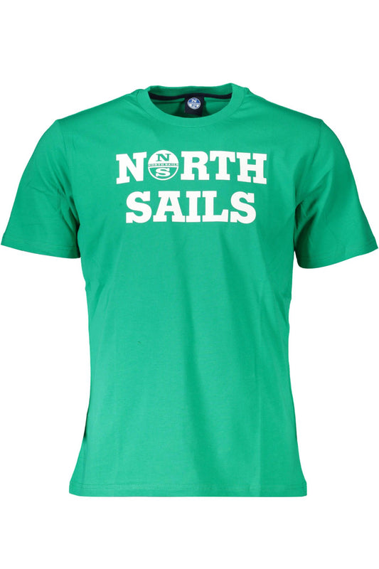 North Sails Grön bomull män T-shirt