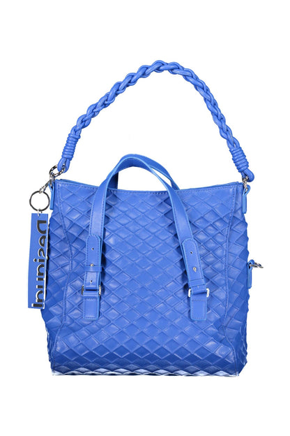 Bolso de mano de mujer de polietileno azul Desigual