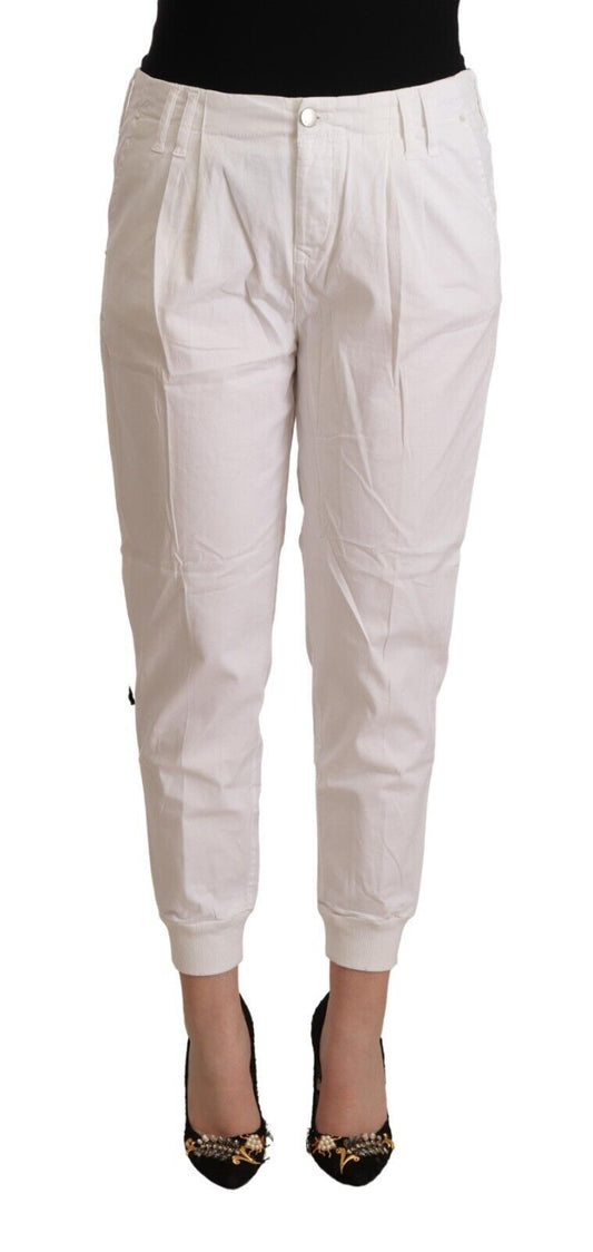 Pantalones cortos cónicos blancos Met Chic