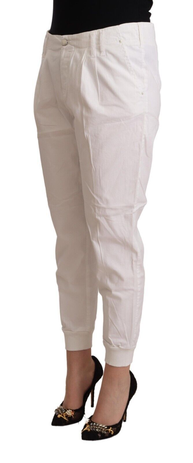 Pantalones cortos cónicos blancos Met Chic