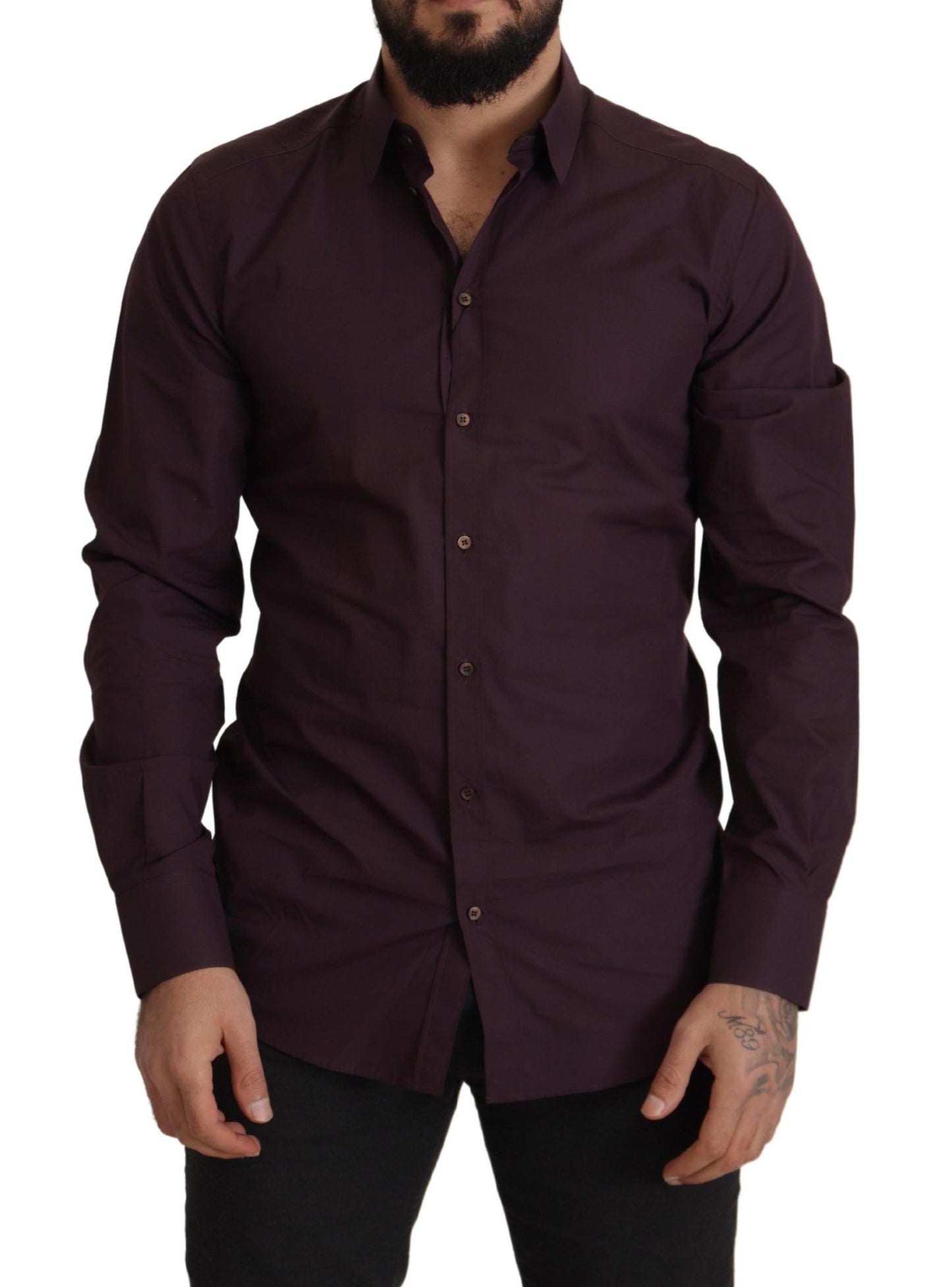 Dolce &amp; Gabbana Regal Lila Slim Fit Dress Shirt