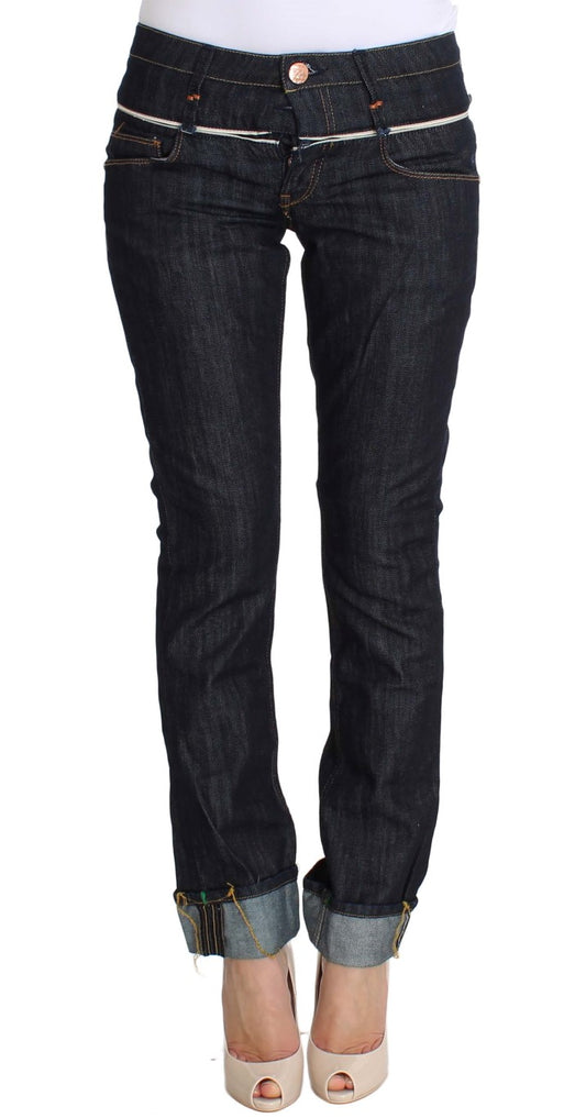 Acht Elegant raka ben mörkblå jeans