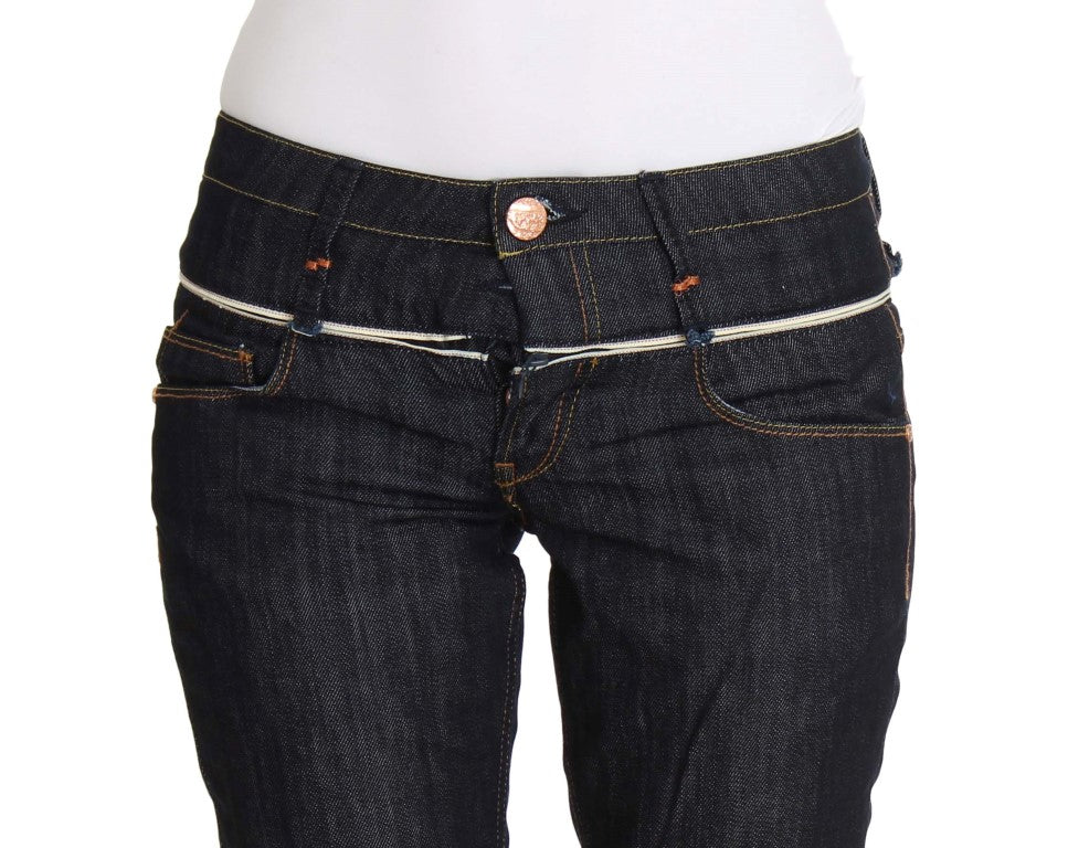 Jeans azul oscuro de pierna recta elegantes Acht