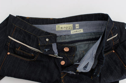 Jeans azul oscuro de pierna recta elegantes Acht