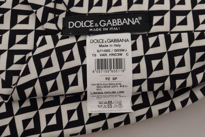 Dolce &amp; Gabbana Elegant Silk Black Tie för Dapper Gentleman