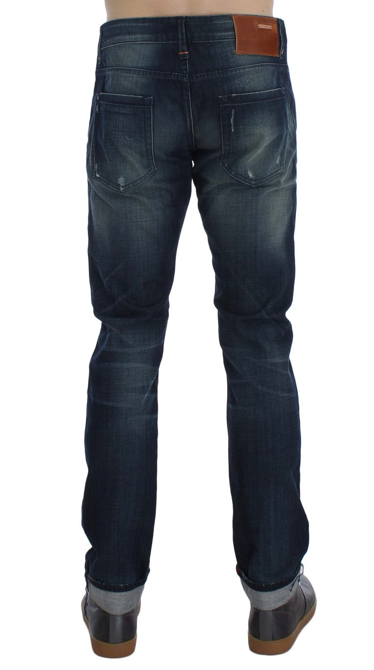 Acht Sleek Slim Fit italienska jeansjeans