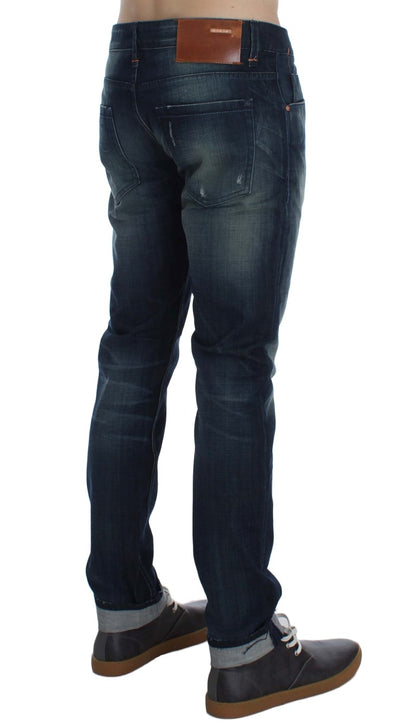 Acht Sleek Slim Fit italienska jeansjeans