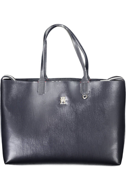 Bolso de mano de mujer de polietileno azul Tommy Hilfiger