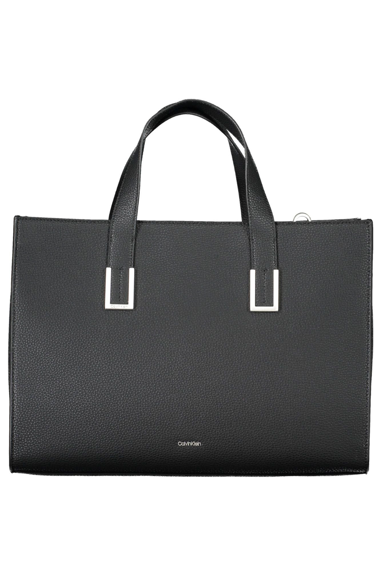 Bolso de mano de mujer de poliéster negro de Calvin Klein