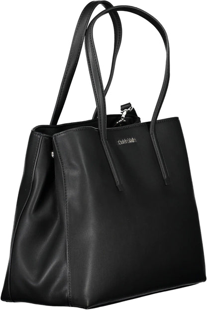 Bolso de mano de mujer de poliéster negro de Calvin Klein