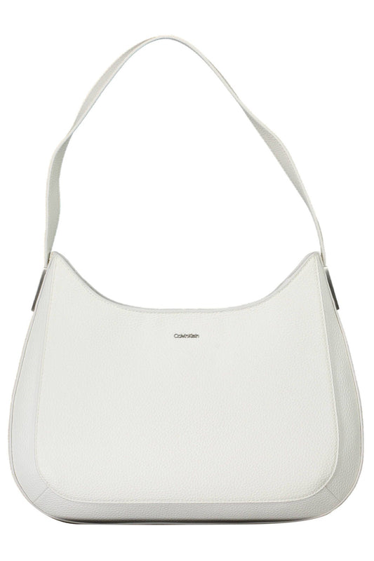 Bolso de mano de mujer de poliéster blanco de Calvin Klein