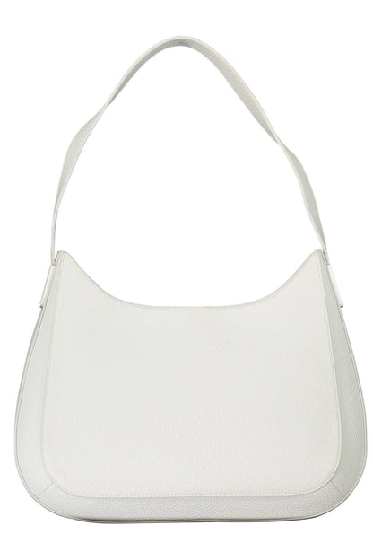 Bolso de mano de mujer de poliéster blanco de Calvin Klein