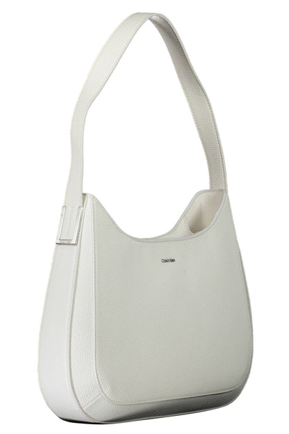 Bolso de mano de mujer de poliéster blanco de Calvin Klein