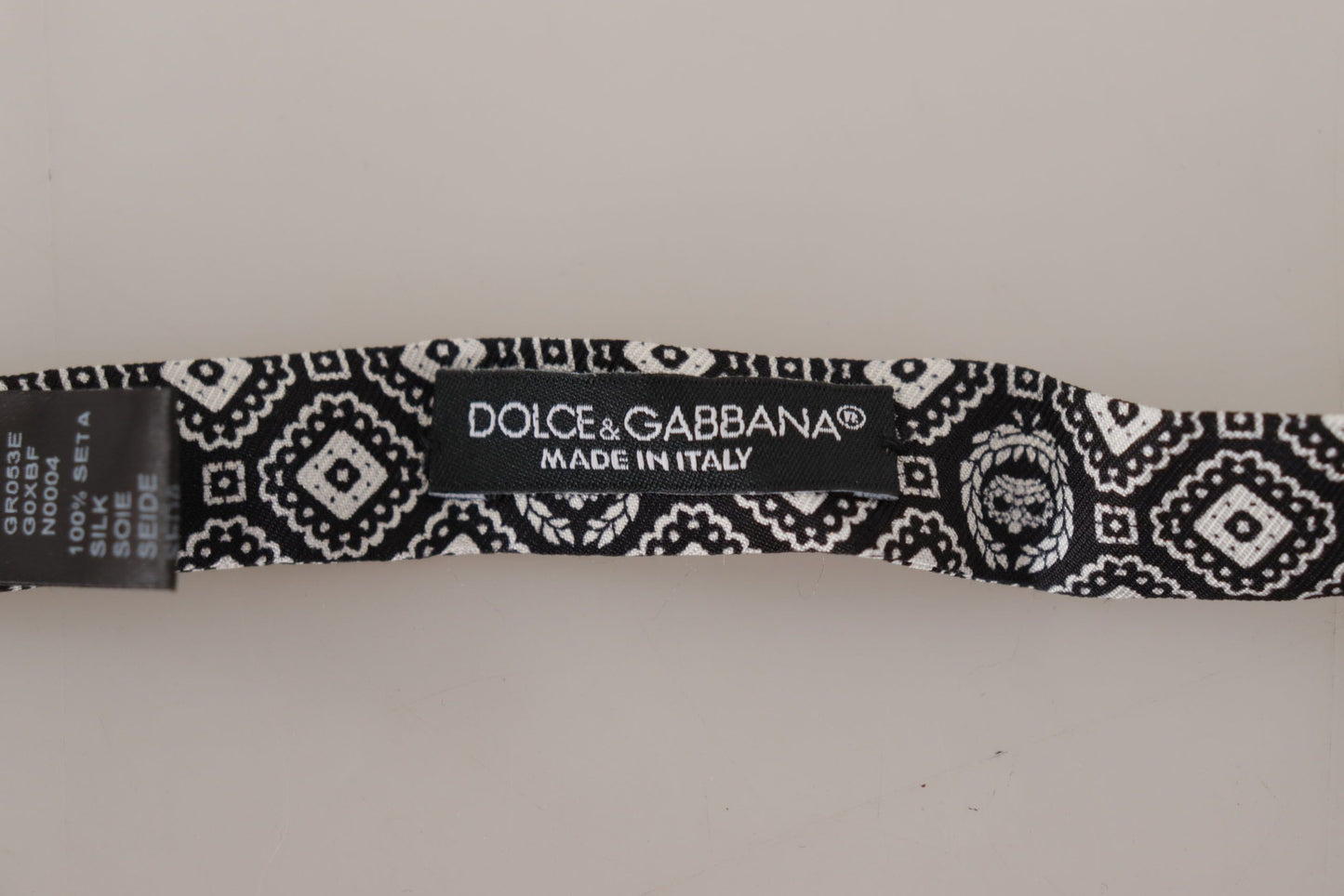 Dolce &amp; Gabbana elegant sidensvart fluga