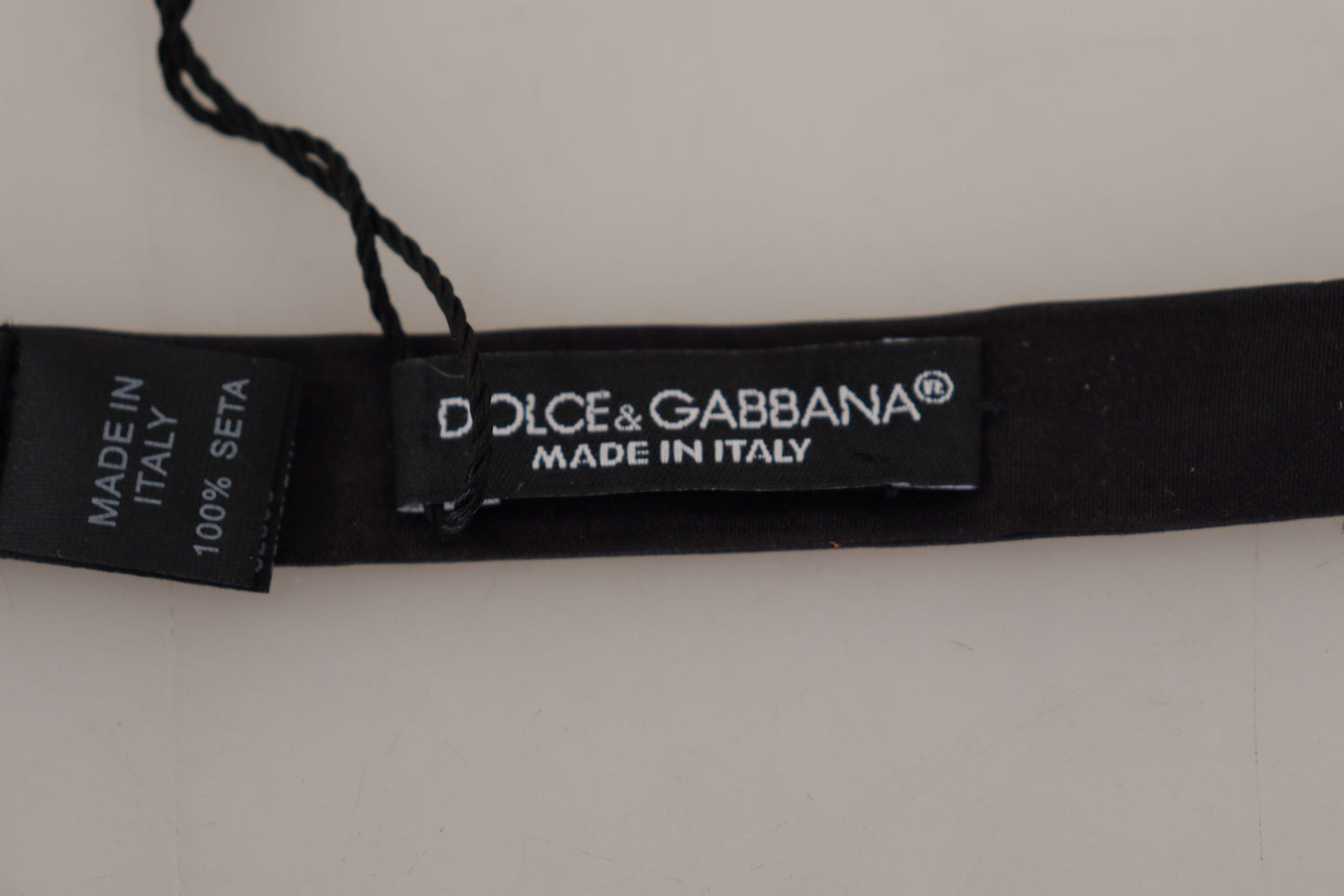 Dolce & Gabbana Elegant Black Silk Bow Tie