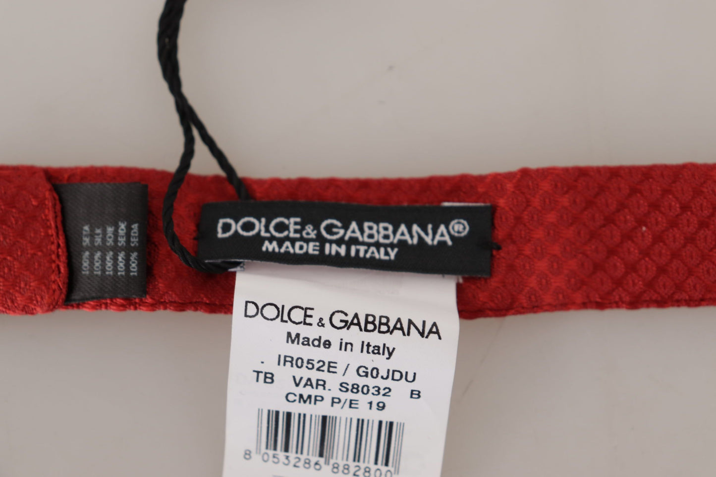 Dolce &amp; Gabbana elegant röd sidenfluga