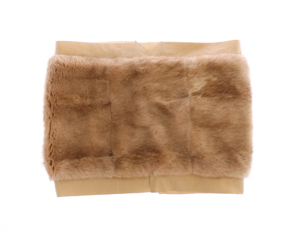 Dolce &amp; Gabbana Exklusiv Beige MINK Fur Scarf Wrap