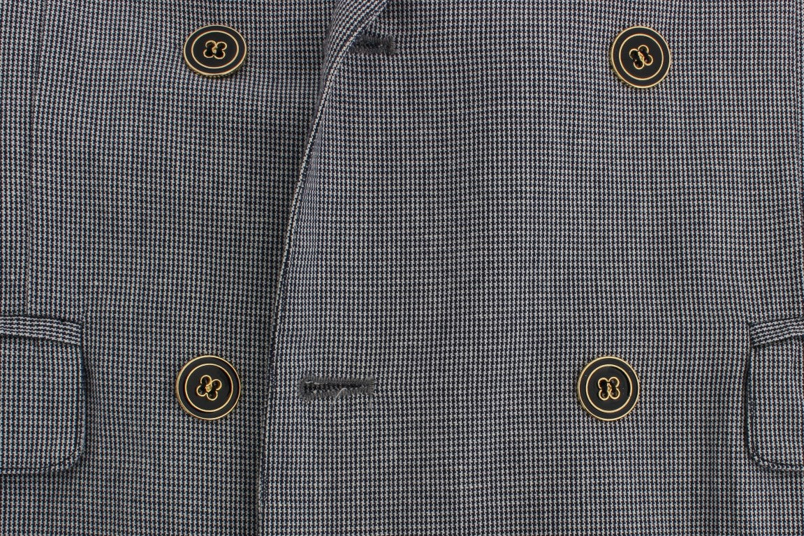 Elegante blazer cruzado azul de Master Coat