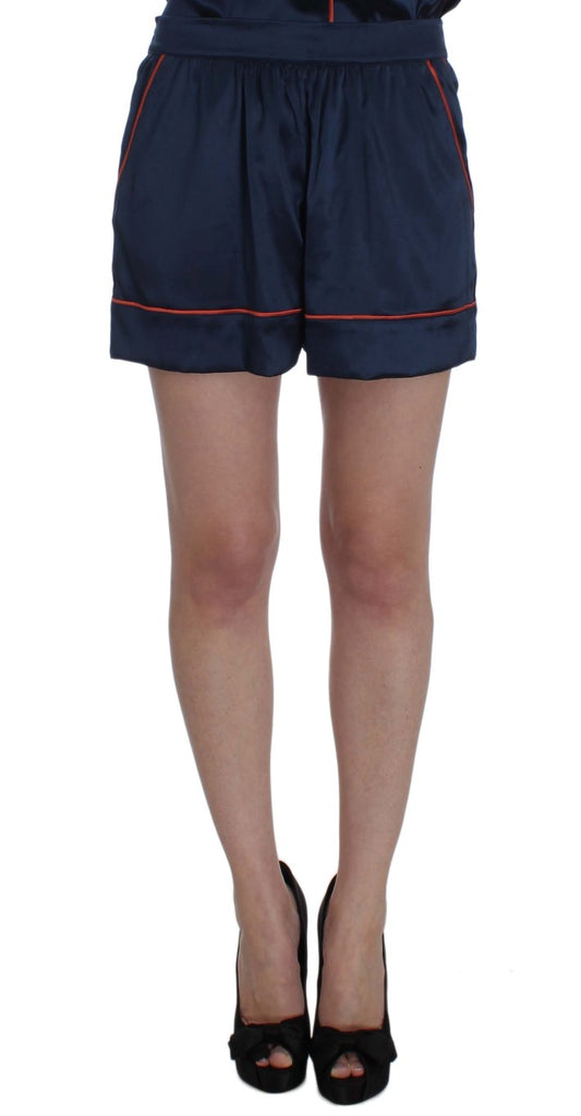 Dolce &amp; Gabbana Elegant Stretch-minishorts i siden