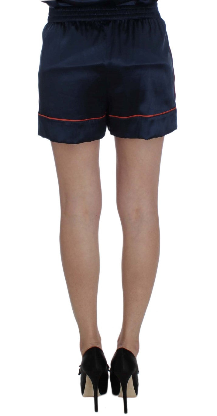 Dolce &amp; Gabbana Elegant Stretch-minishorts i siden