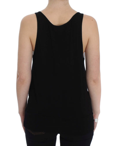 Blusa sin mangas elegante negra de PLEIN SUD