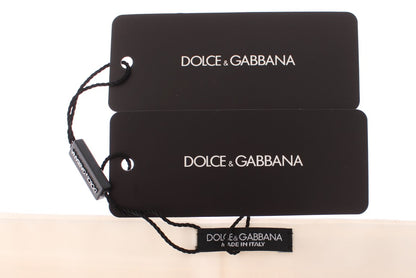 Dolce &amp; Gabbana Elegant White Silk Cummerbund