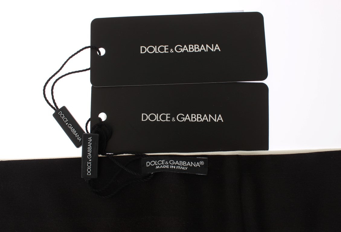 Dolce &amp; Gabbana Exklusiv White Silk Cummerbund