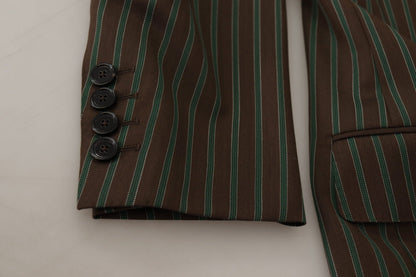 Dolce & Gabbana Multicolor Striped Double Breasted Blazer