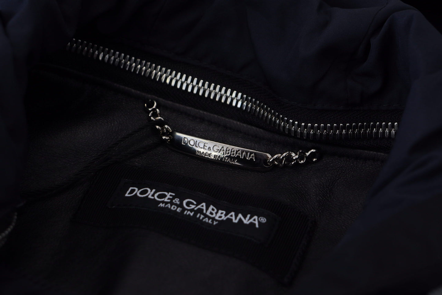 Dolce &amp; Gabbana Elegant Black Bomber Blouson Jacka