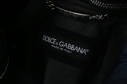 Dolce &amp; Gabbana Elegant Black Bomber Blouson Jacka