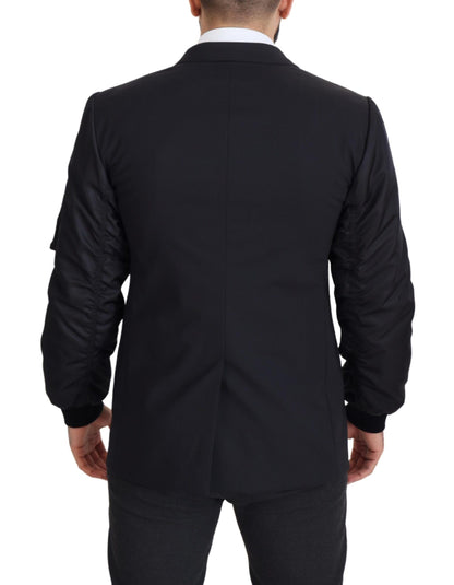 Dolce &amp; Gabbana Elegant Black Virgin Wool Jacket