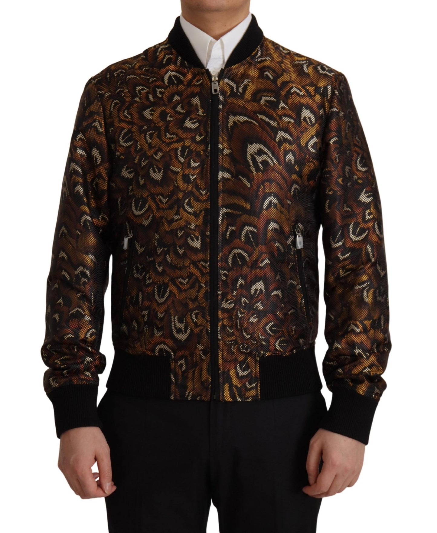 Dolce &amp; Gabbana Elegant brun Blouson-jacka