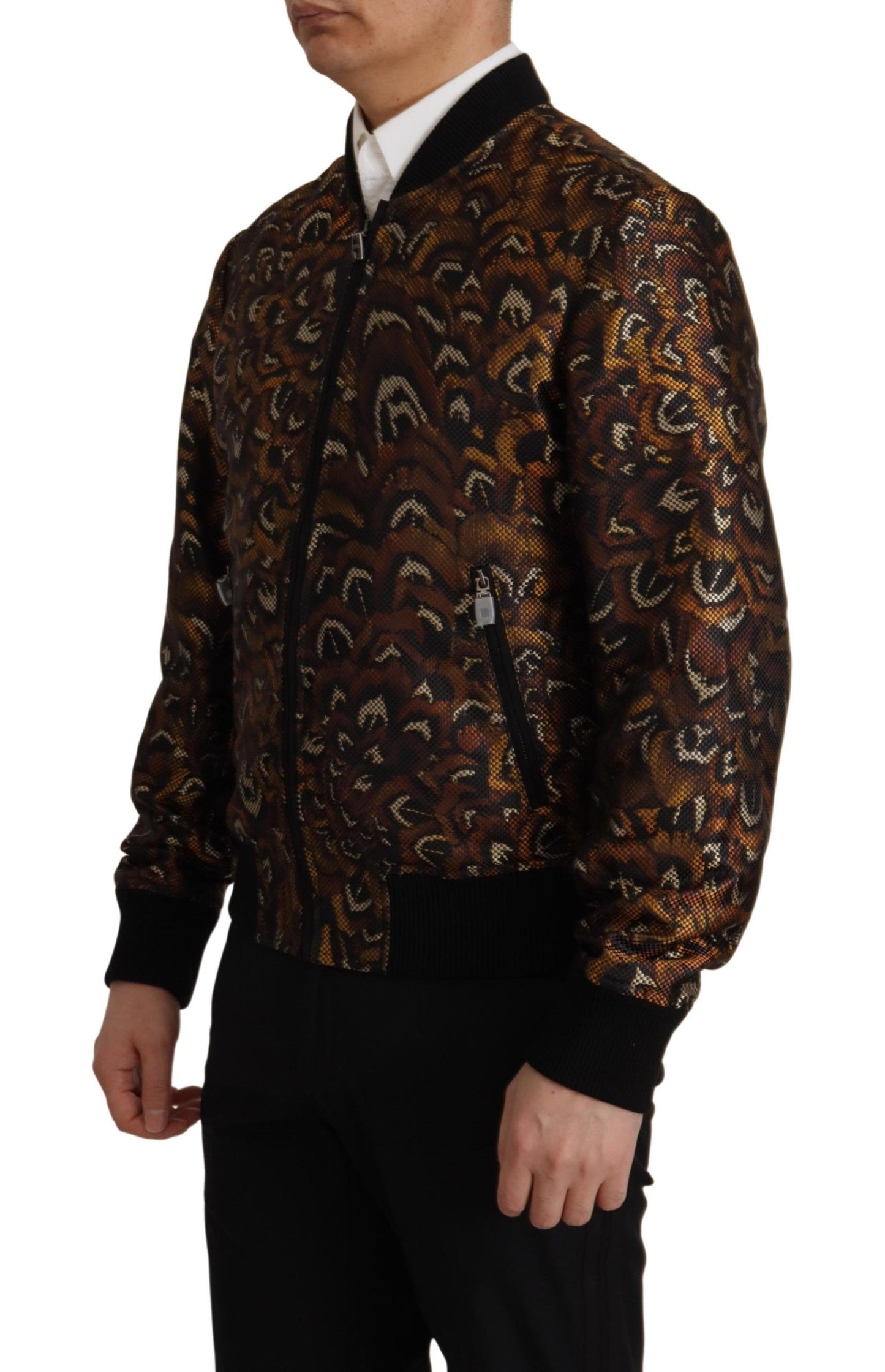 Dolce &amp; Gabbana Elegant brun Blouson-jacka