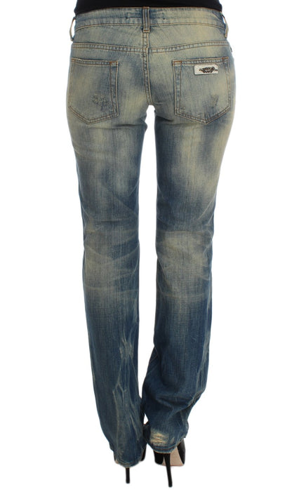 Cavalli Elegant Slim Bootcut blå jeans