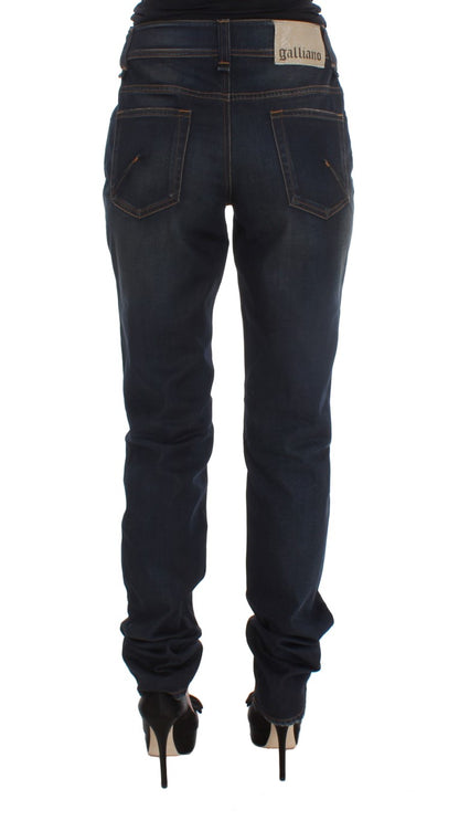 John Galliano Chic boyfriend fit blå jeans