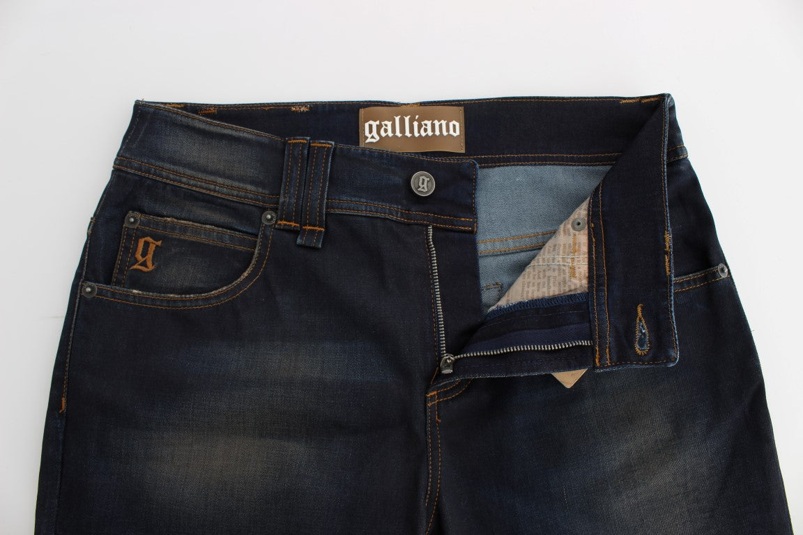 John Galliano Chic boyfriend fit blå jeans