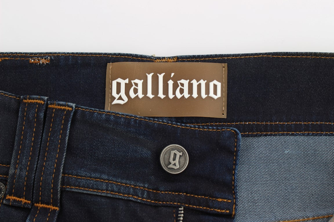 John Galliano Chic boyfriend fit blå jeans