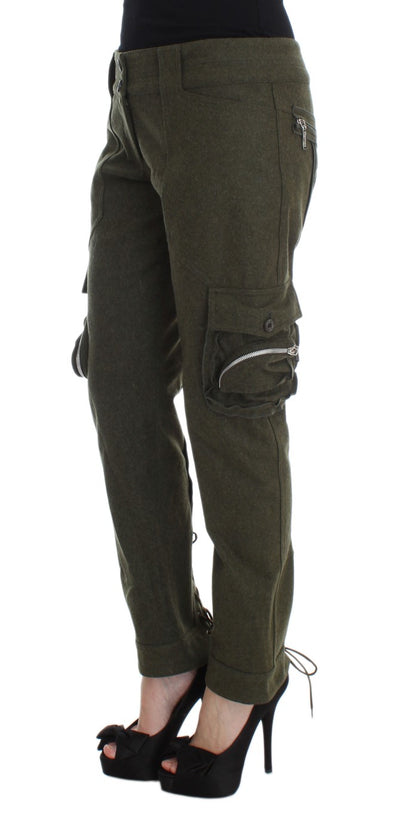 Ermanno Scervino Chic pantalones cargo verdes para un estilo sin esfuerzo