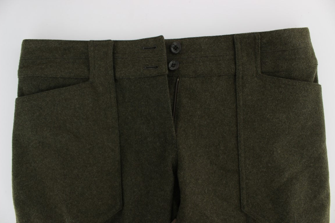 Ermanno Scervino Chic pantalones cargo verdes para un estilo sin esfuerzo