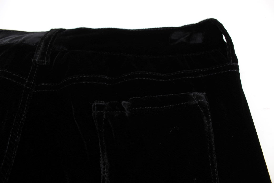 Pantalones negros elegantes de corte entallado de Ermanno Scervino