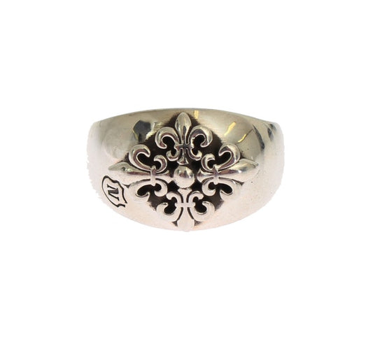 Nialaya Exquisite Silver Statement Ring for Men