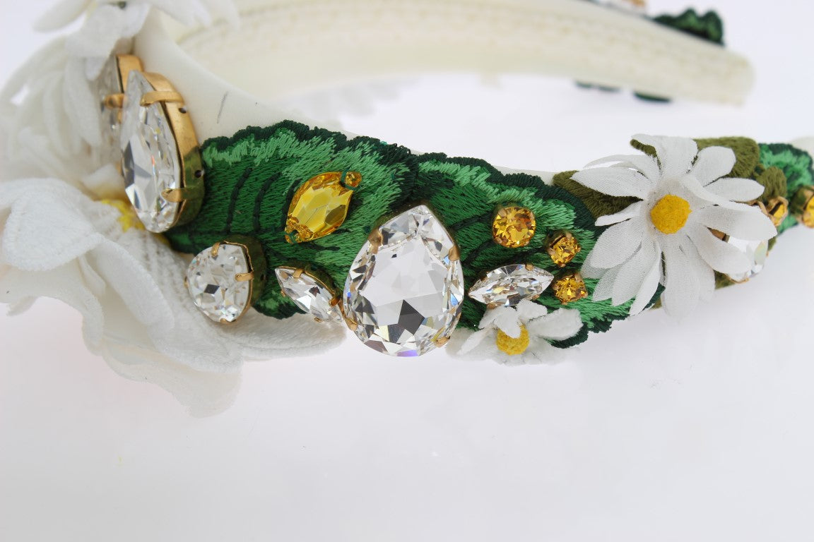 Dolce &amp; Gabbana Sunflower Crystal Lyxigt pannband