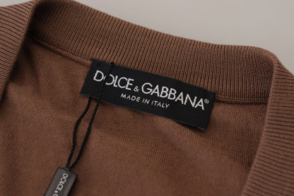 Dolce &amp; Gabbana Elegant Virgin Wool Tröja med V-ringad tröja