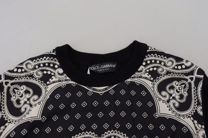 Dolce &amp; Gabbana Elegant Wool Silk Blend Crewneck tröja