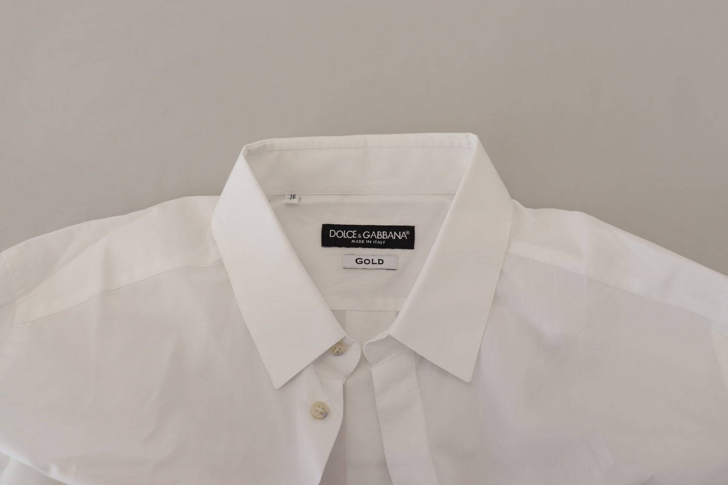 Dolce &amp; Gabbana Elegant White Peacock Feather Dress Shirt