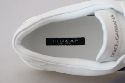 Dolce &amp; Gabbana Elegant vita läder sneakers för män