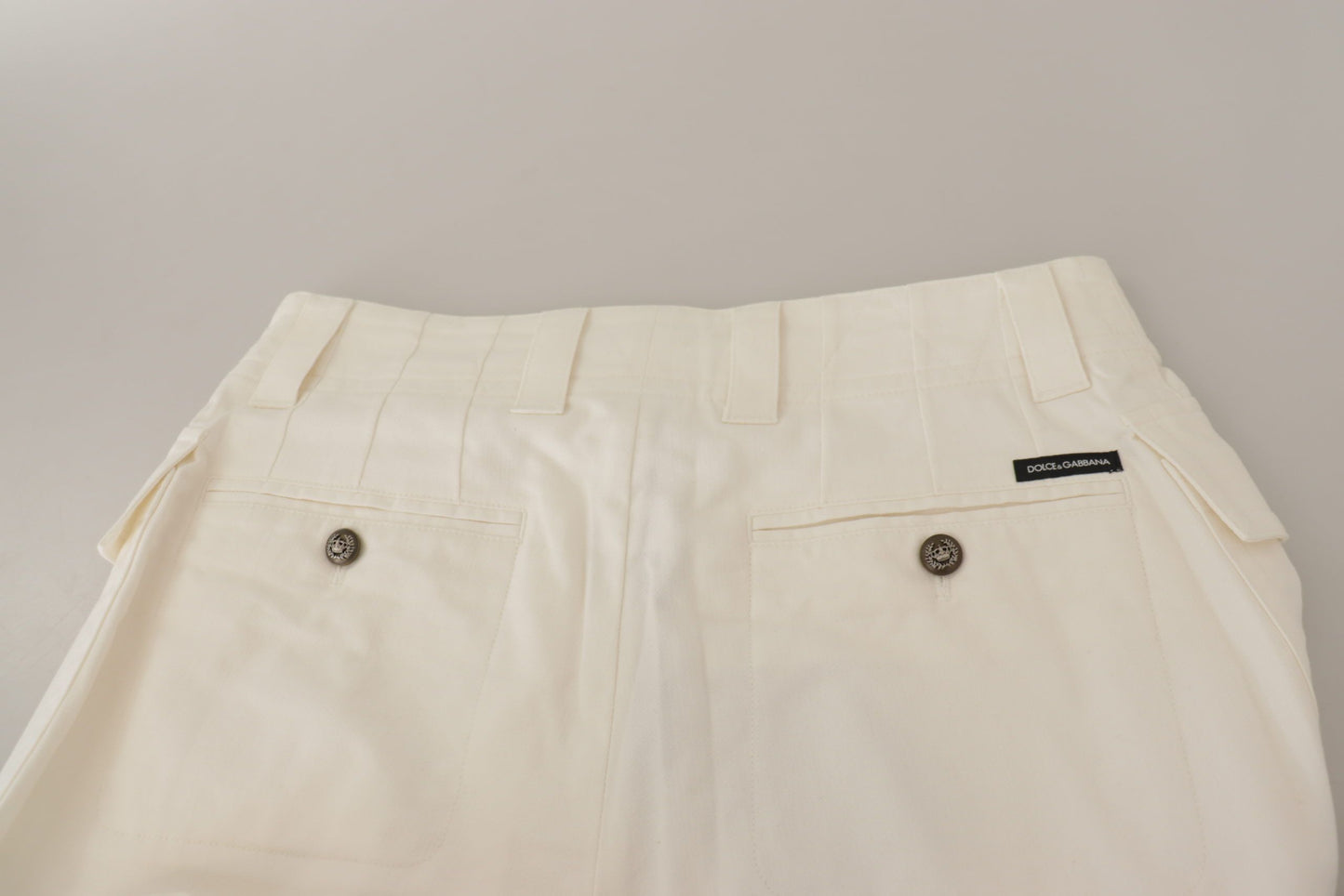 Pantalones elegantes de talle alto en color blanco de Dolce &amp; Gabbana