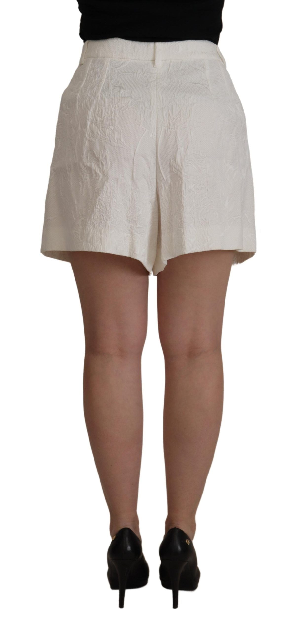 Dolce & Gabbana Elegant High Waist White Culotte Shorts